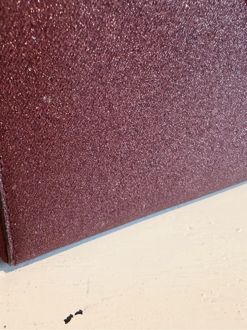 Kate Spade New York Glitter Zip Around Continental Wallet Burgundy Plum Gold